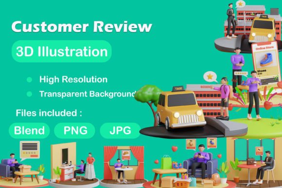 3D Customer Review Pack