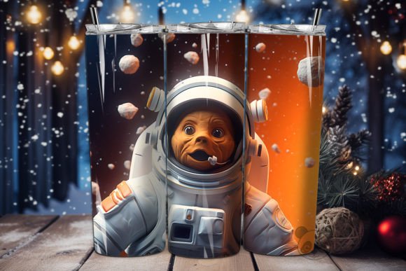 3D Halloween Astronaut Tumbler Wrap 14 Design Guide