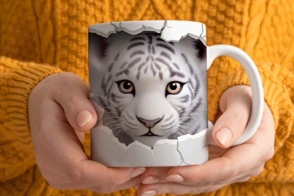 3D Tiger Mug Wrap Png: A Creative and Practical Design Solution