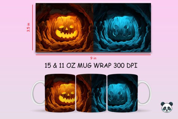 Choosing the Right 3D Halloween Pumpkin Mug Wrap PNG for Your Sublimation Projects