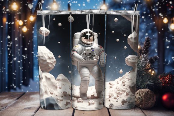 Creating Spooky Space Vibes with the 3D Halloween Astronaut Tumbler Wrap 23