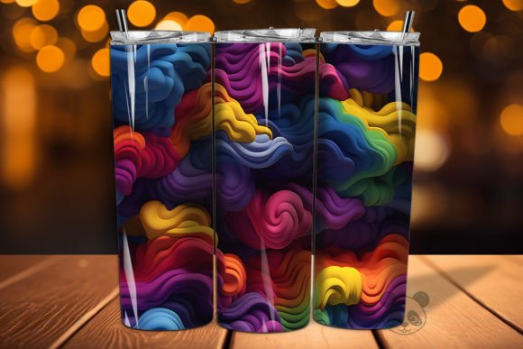 Elevate Your Sublimation Projects with the 3D Dark Cloud Seamless Pattern 2