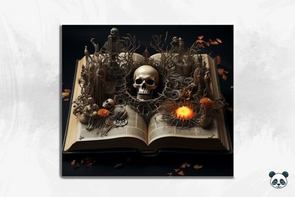 Evaluating the 3D Gothic Book with Witches Coven Design for Sublimation Projects