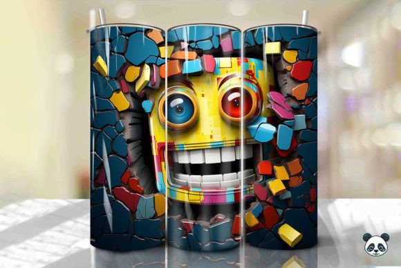 Evaluating the 3D Robot Cracked Hole Tumbler Wrap 30 for Sublimation Projects