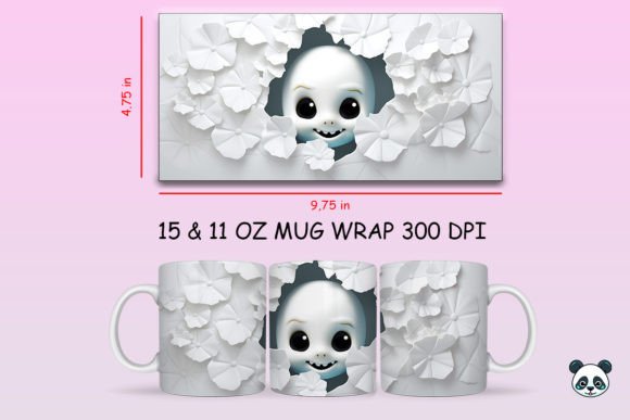 Mastering Sublimation with the 3D Ghost Mug Wrap PNG for Seasonal Creations