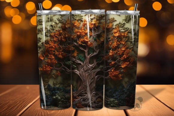 Mastering the 3D Eerie Tree Halloween Tumbler Wrap for Professional Sublimation