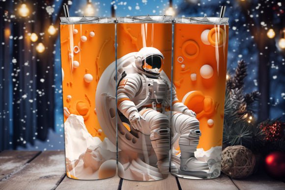 Mastering Your Craft with the 3D Halloween Astronaut Tumbler Wrap 21