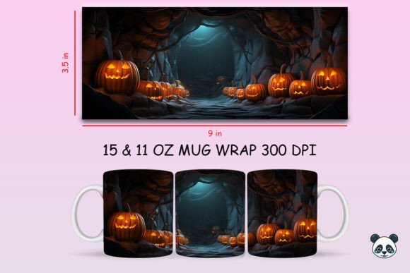 Mastering Your Sublimation Projects with the Halloween Pumpkin 3D Mug Wrap PNG