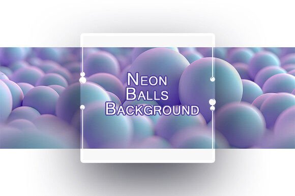 Neon Balls Background: Creative Power for Designers