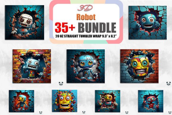 Unlocking Creative Potential with the 3D Robot Cracked Hole Tumbler Bundle