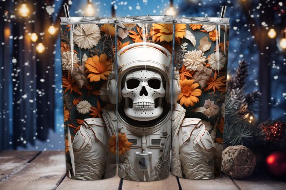 Unlocking Creativity with the 3D Halloween Astronaut Tumbler Wrap 26