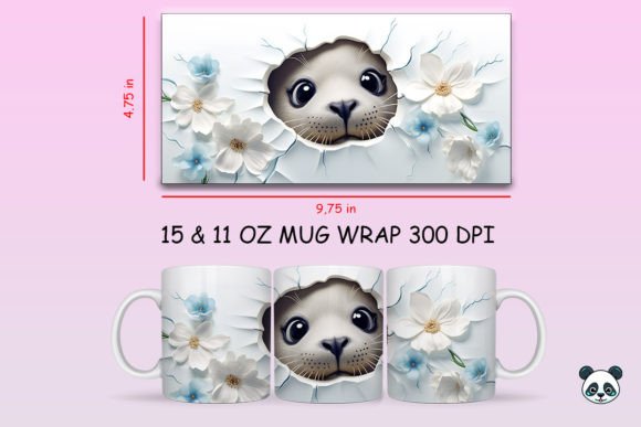 Unlocking Ocean Vibes: The Versatility of 3D Seal Mug Wrap Png 1 for Custom Sublimation